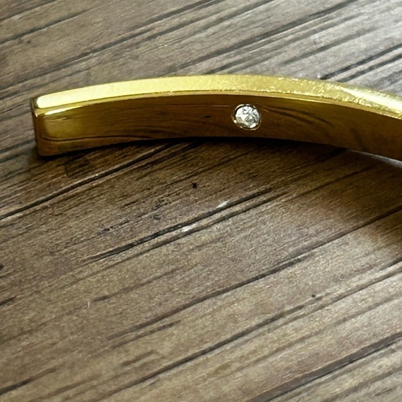 Tory Burch BRITTEN Enamel cuff Bracelet BLACK - Picture 3 of 4